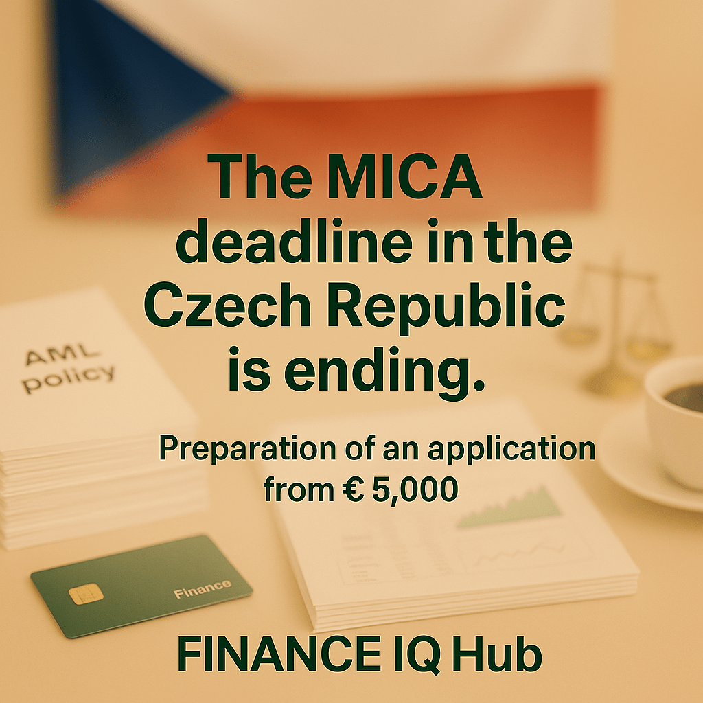 MiCA Application Deadline in the Czech Republic Ends on July&nbsp;31