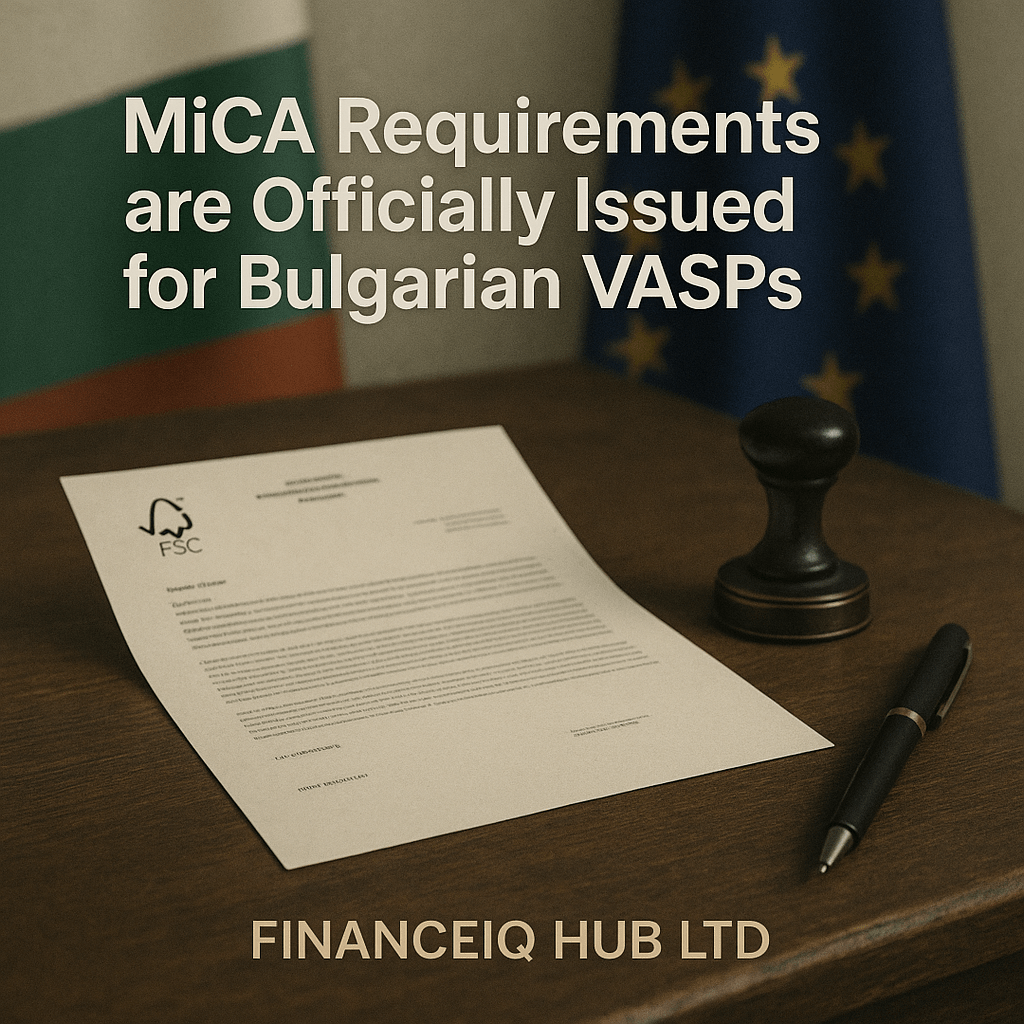 MiCA Requirements Officially Issued for Bulgarian&nbsp;VASPs