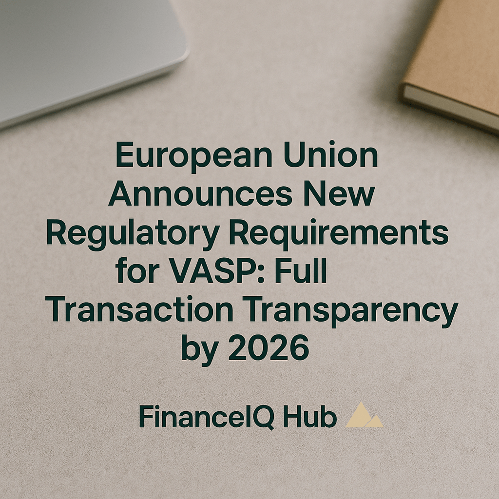 European Union Announces New Regulatory Requirements for VASP: Full Transaction Transparency by&nbsp;2026